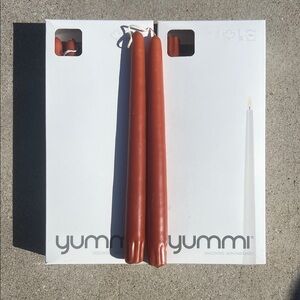 Yummi Terracotta Taper Candles